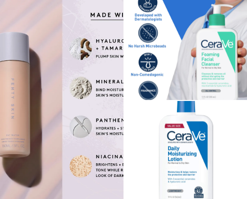 Skin care products - oily skin🫧 cover photo collage