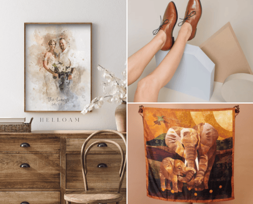 Check out the biggest trends on Etsy cover photo collage