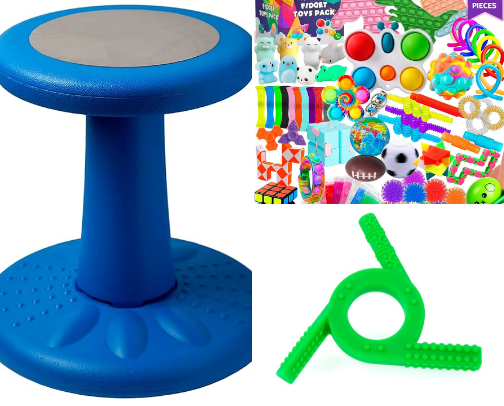 Fav toys and tools for children with autism 🤍 cover photo collage