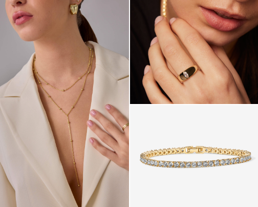 Everyday affordable jewelry cover photo collage