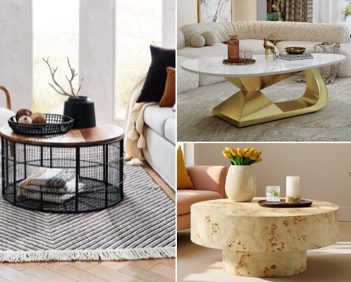 Coffee Tables That Elevate Your Living Room cover photo collage