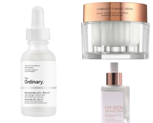 skin essentials🤍 cover photo collage