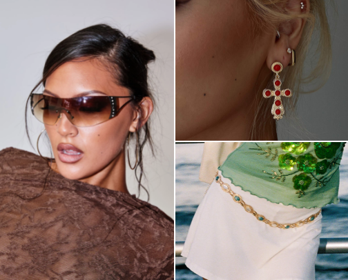 90s and Y2K accessories cover photo collage