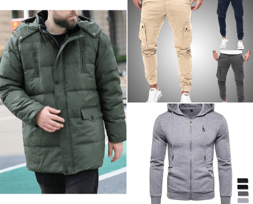 His Winter Clothing cover photo collage