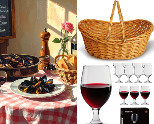 Bring Paris Home - Curate Your Own French Bistro Table cover photo collage