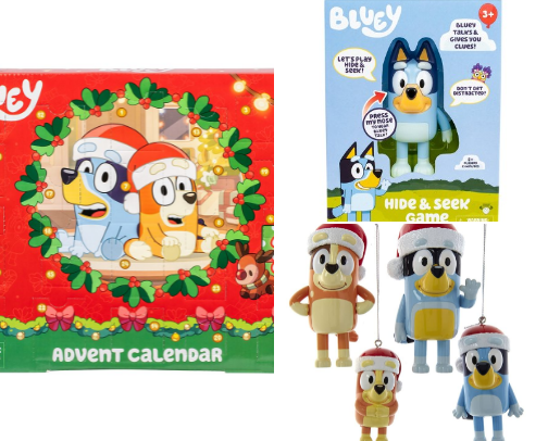 Bluey Christmas Favorites cover photo collage
