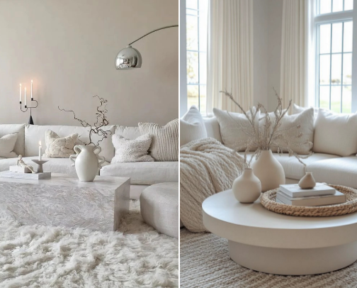 Dove white decor✨ cover photo collage