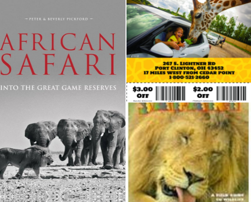 Free PDF - Coffee Table Journeys with African Safari: Into the Great Game Reserves cover photo collage