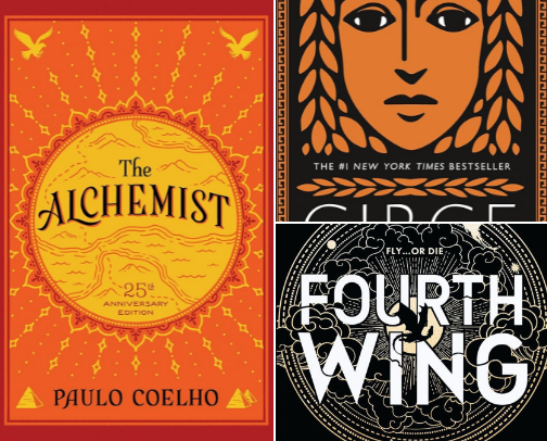 book recs (from a non-reader) cover photo collage