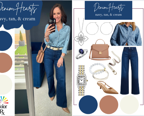 Denim Hearts cover photo collage