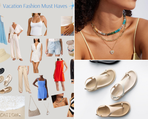 Vacation Fashion Must Haves cover photo collage