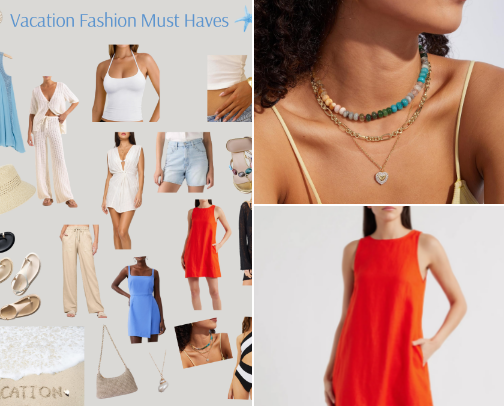 Vacation Fashion Must Haves cover photo collage