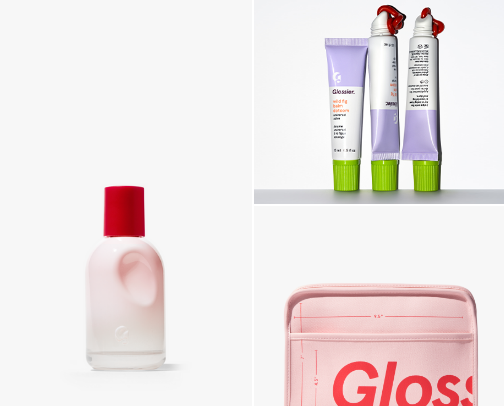 Glossier cover photo collage