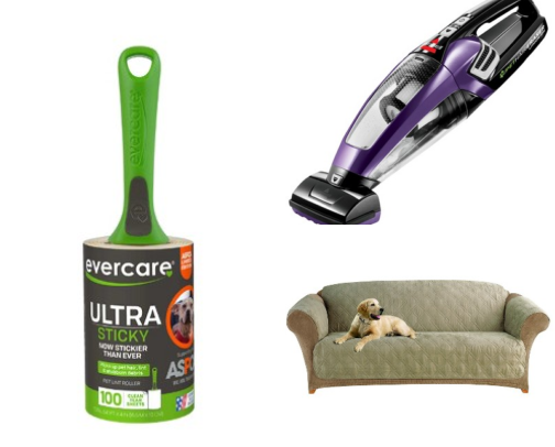 Pet-Hair Cleanup Finds for Couches, Clothes & Quick Messes cover photo collage