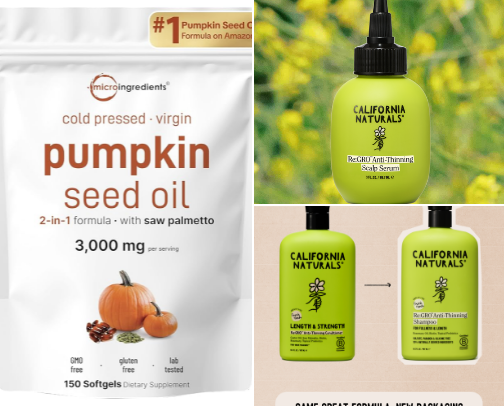 Products for Hair Growth cover photo collage