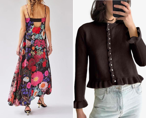 Amazon anthro and free people dupes cover photo collage