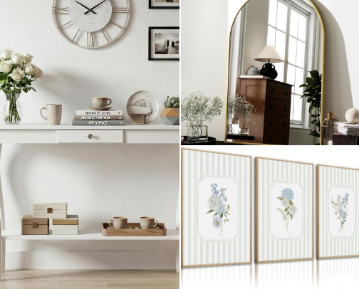 Foyer Decor & Organization cover photo collage