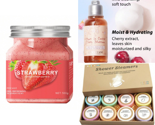 everything shower glow-up 🚿🎀 cover photo collage