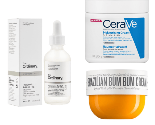 Skincare Products cover photo collage