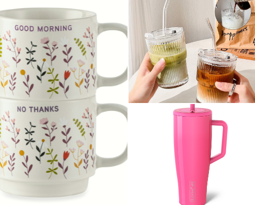 Stay Thirsty!  These are products you would need to make at-home energy and coffee drinks so you can save money and time! cover photo collage