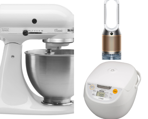 Premium Home appliances for mom with toddler and a pup cover photo collage