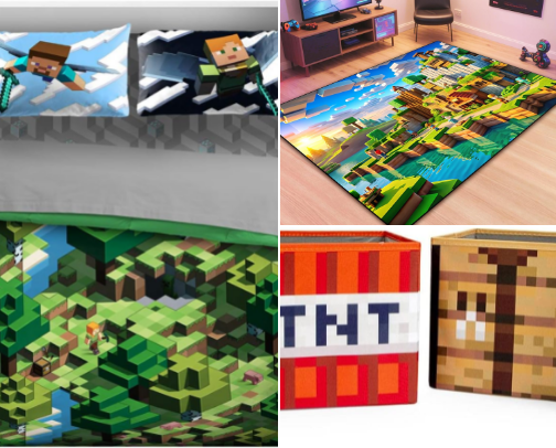 Minecraft Room Setup List cover photo collage