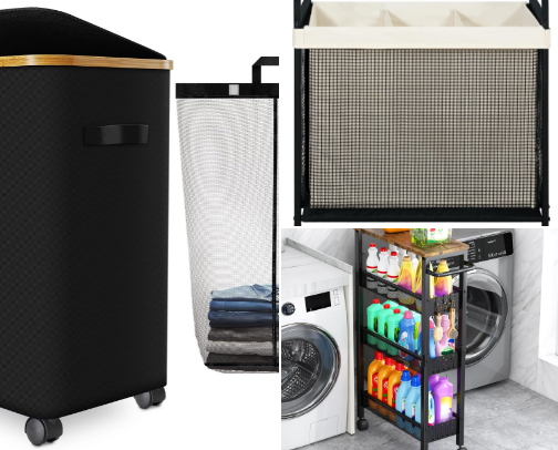 12 Best Small Laundry Room Storage Ideas for a Tiny Space cover photo collage