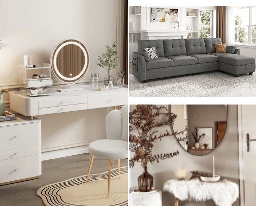 aesthetic furniture 💫 cover photo collage