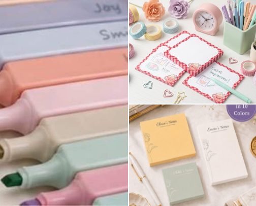 Nursing school stationary essentials which made studying fun cover photo collage