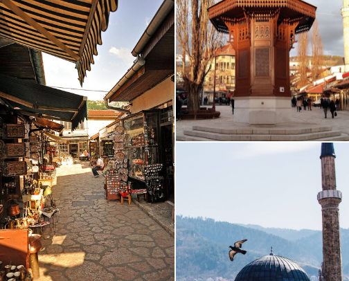 Postcard Corners of Sarajevo cover photo collage