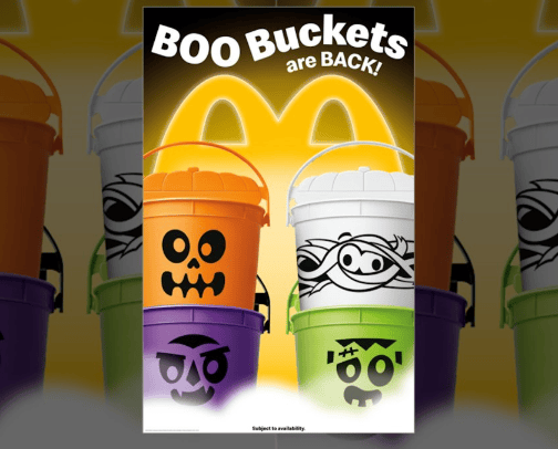 Mc Donalds Boo Buckets cover photo collage