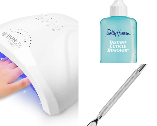 At home gel nails cover photo collage