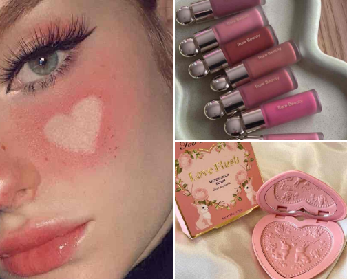 Blush products cover photo collage