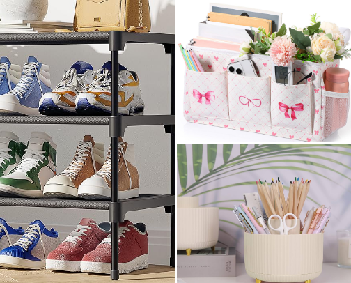 *Coquette* 💝🧸Organization without overspending cover photo collage