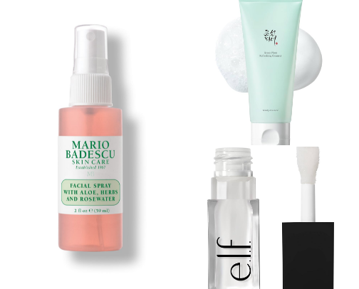 On my beauty shelf & Make up Bag cover photo collage