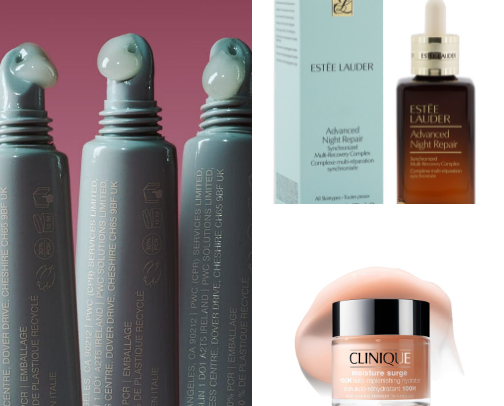 beauty products I swear by 💅🏼 cover photo collage