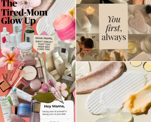 The Tired-Mom Glow Up cover photo collage
