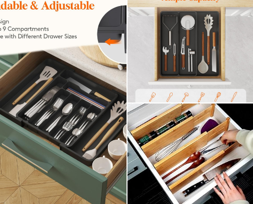 The Structured Drawer: Custom Layouts for Kitchen Utility 📐 cover photo collage