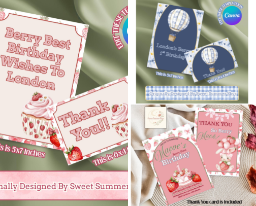 View My Etsy Listings | Canva Templates cover photo collage
