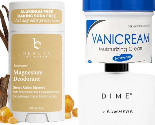 Body products cover photo collage