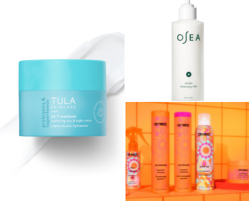 A simple mom skin, hair, & makeup care routine cover photo collage