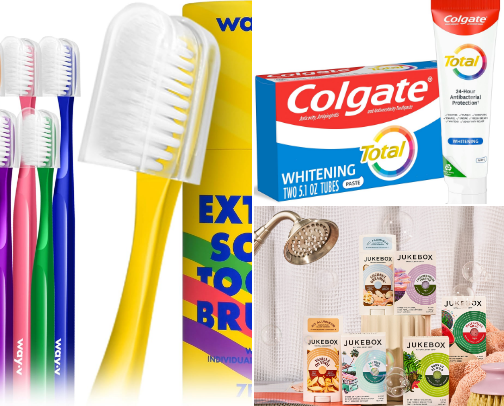 Personal care essentials for everyday life cover photo collage