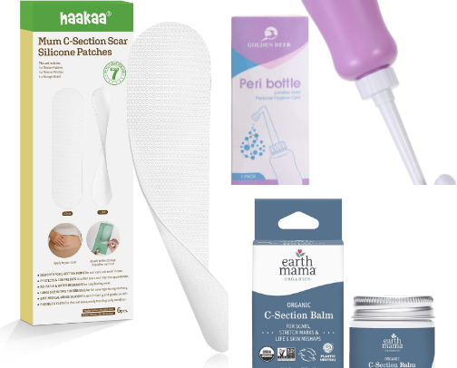 Real-Life Postpartum Must-Haves (C-Section Friendly) ✨🙌🏻 cover photo collage