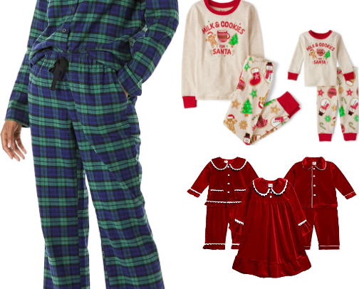 cozy and cute pajama sets cover photo collage