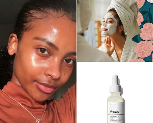 Glow,Radiance,Pure,Timeless skin care for women. cover photo collage