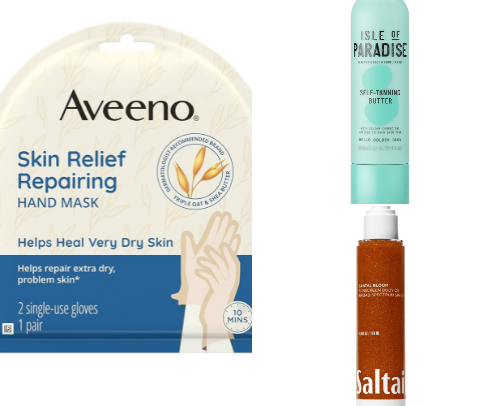 Soft velvet skin care cover photo collage