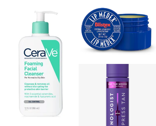 Skin care cover photo collage
