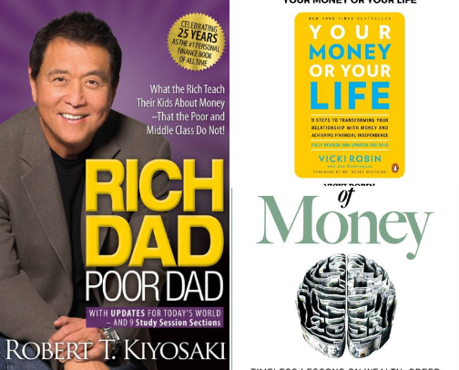📚 Grow Your Money, One Book at a Time cover photo collage