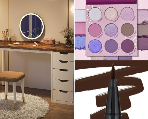 💋 BattleStation - My Vanity Makeup Desk! 💄 cover photo collage