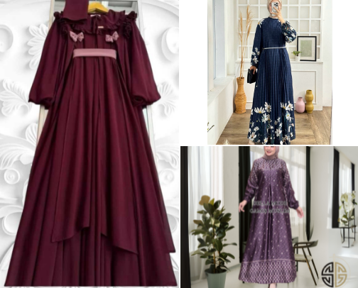 Abaya, Gamis cover photo collage